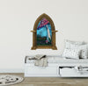 CastleScape Enchanted Mushroom Swing | Castle Window Wall Decal