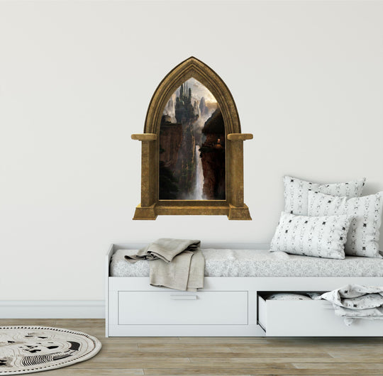 CastleScape City in the Clouds 1 | Castle Window Wall Decal
