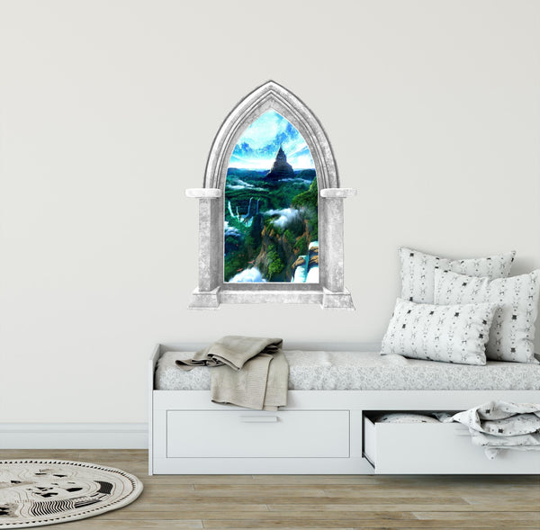 CastleScape Distant Kingdom 1 | Castle Window Wall Decal