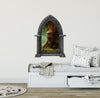 CastleScape Elf Tree Village 1 | Castle Window Wall Decal