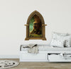 CastleScape Elf Tree Village 1 | Castle Window Wall Decal