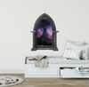 CastleScape Elf Tree Village 2 | Castle Window Wall Decal