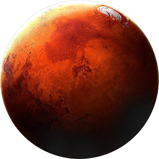 Mars Wall Decal Planets Solar System Removable Vinyl Peel and Stick Boys Nursery Room Playroom Decor Outer Space Wall Sticker HD