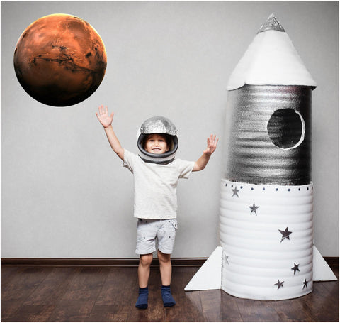 Mercury Wall Decal Individual Planets Solar System Removable Vinyl Peel Stick Boys Nursery Room Playroom Decor Outer Space Wall Sticker HD