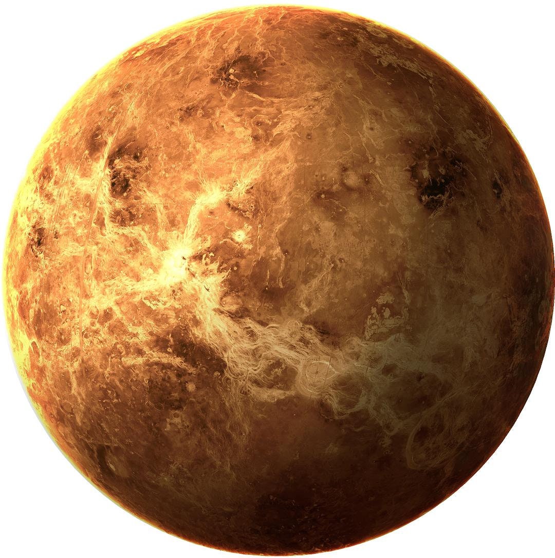 Venus Wall Decal Individual Planets Solar System Removable Vinyl Peel & Stick Boys Nursery Room Playroom Decor Outer Space Wall Sticker HD