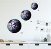 Earth #2 Wall Decal Individual Planets Solar System Removable Vinyl Peel Stick Boys Nursery Room Playroom Decor Outer Space Wall Sticker HD