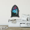 CastleScape Enchanted Mushroom Swing | Castle Window Wall Decal