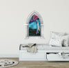 CastleScape Enchanted Mushroom Swing | Castle Window Wall Decal