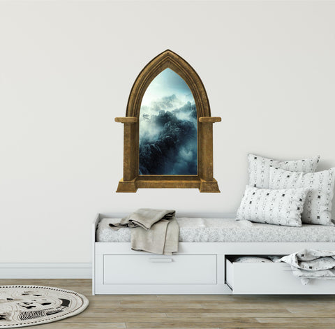 CastleScape Dragon Kingdom 2 | Castle Window Wall Decal