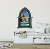 CastleScape Fantasy Island 2 | Castle Window Wall Decal