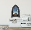 CastleScape Kingdom Under Fire 1 | Castle Window Wall Decal