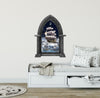 CastleScape Fantasy Pirate Ship In Clouds | Castle Window Wall Decal