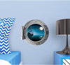 PortScape Ship In Moonlight 1 | Ocean Porthole Window Wall Decal