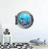 PortScape Mermaid & Sea Turtle 1 | Ocean Porthole Window Wall Decal