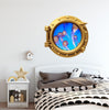 PortScape Sea Jellyfish 1 | Ocean Porthole Window Wall Decal
