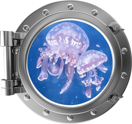 PortScape Baby Jellyfish | Ocean Porthole Window Wall Decal