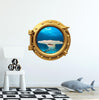 PortScape Hammer Head 2 | Ocean Porthole Window Wall Decal