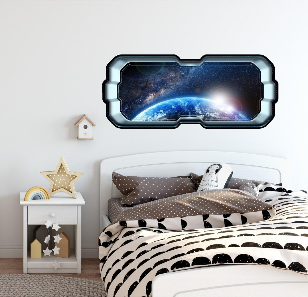 In Orbit Around Earth 1 | SpaceScape Window Wall Decal