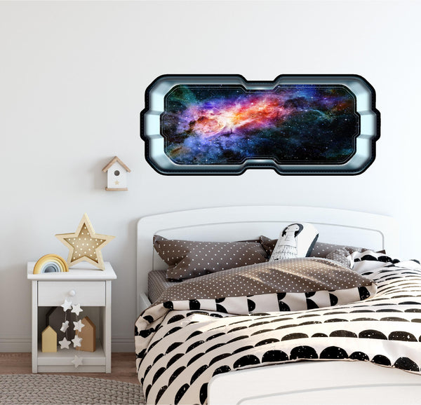 Colorful Space Nebula & Stars | SpaceScape Window Wall Decal