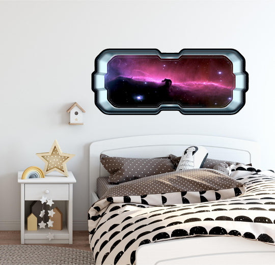 Horse Head Pink Nebula | SpaceScape Window Wall Decal