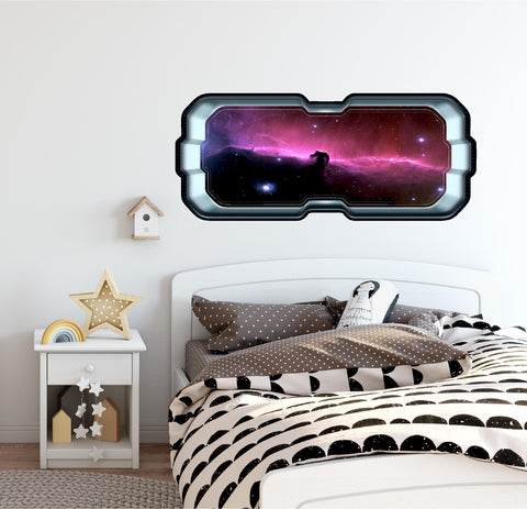 Horse Head Pink Nebula | SpaceScape Window Wall Decal