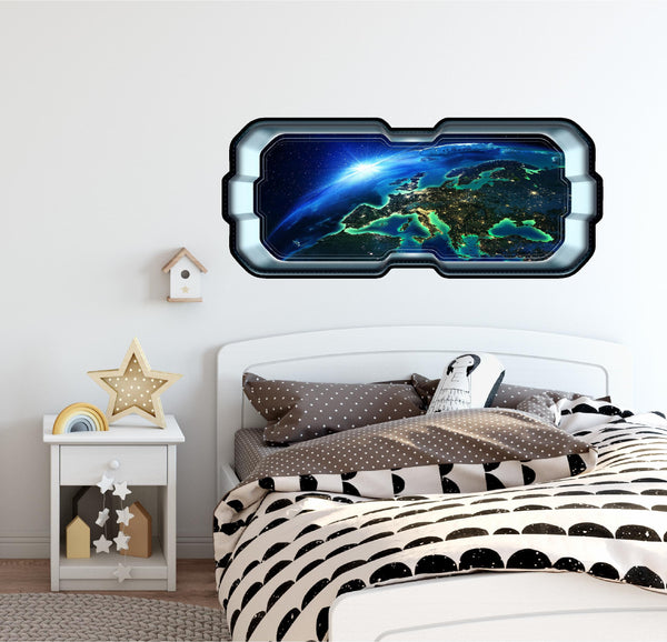 Orbiting Earth 1 | SpaceScape Window Wall Decal