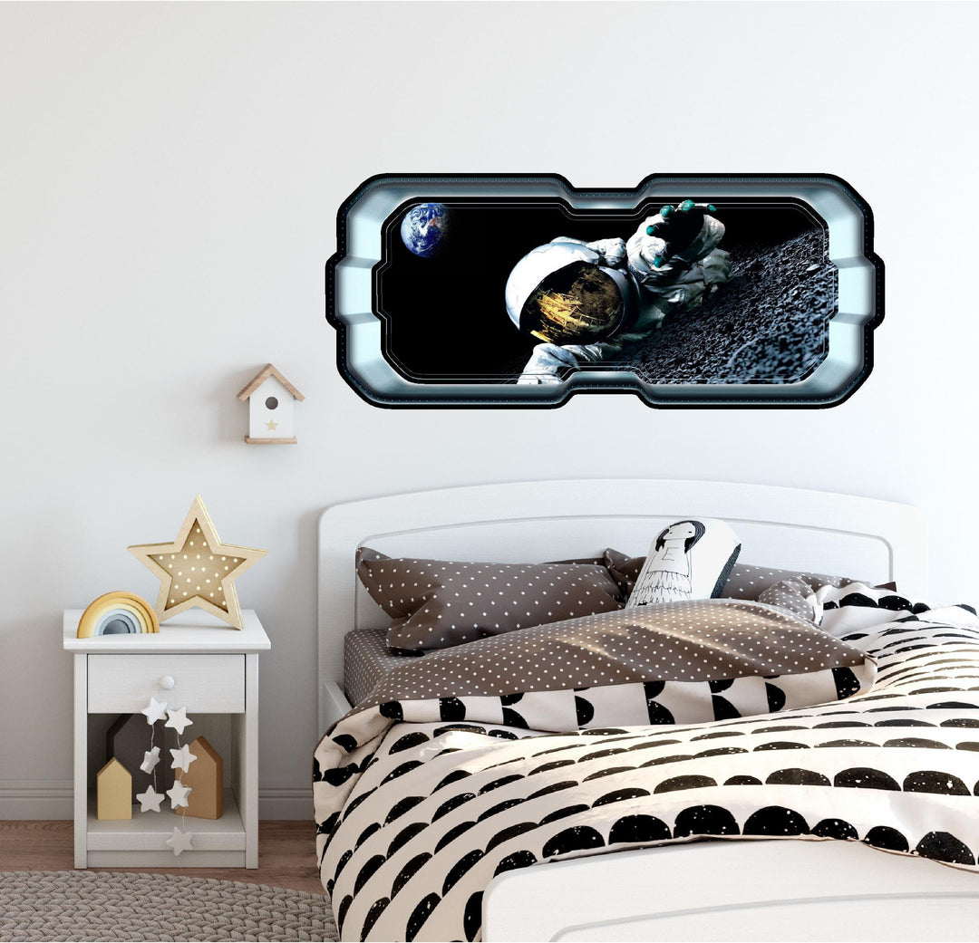 Life On The Moon | SpaceScape Window Wall Decal