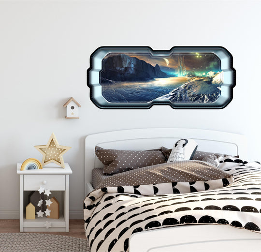 Alien Lunar Outpost | SpaceScape Window Wall Decal