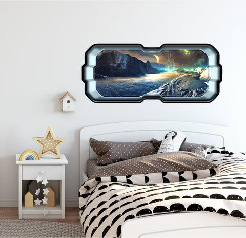 Alien Lunar Outpost | SpaceScape Window Wall Decal