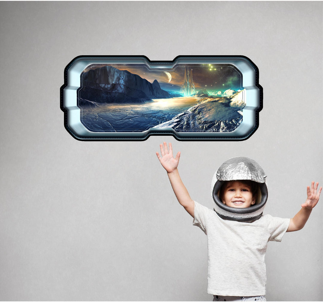 Alien Lunar Outpost | SpaceScape Window Wall Decal