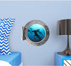 PortScape Shark 2 | Ocean Porthole Window Wall Decal