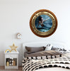 PortScape Mermaid 2 | Ocean Porthole Window Wall Decal