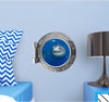 PortScape Shark 1 | Ocean Porthole Window Wall Decal