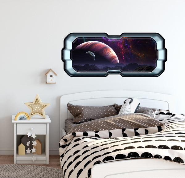 Jupiter & Moons 1 | SpaceScape Window Wall Decal
