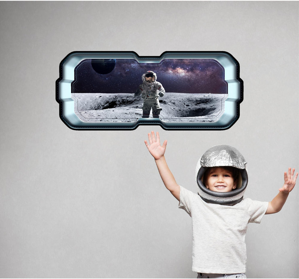 Astronaut On Moon 1 | SpaceScape Window Wall Decal