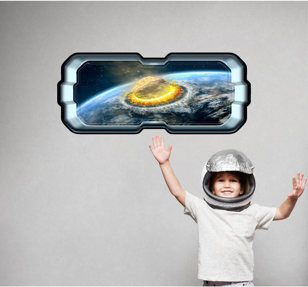 Armageddon Asteroid Impact | SpaceScape Window Wall Decal