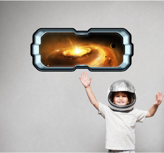 Red Spiral Galaxy | SpaceScape Window Wall Decal