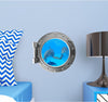 PortScape DOLPHIN 4 | Ocean Porthole Window Wall Decal
