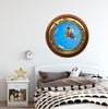PortScape Tropical Fish | Ocean Porthole Window Wall Decal