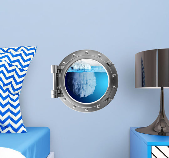 PortScape Rustic Iceberg 1 | Ocean Porthole Window Wall Decal