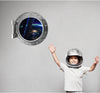 PortScape Earth From Satellite | Space Porthole Window Wall Decal