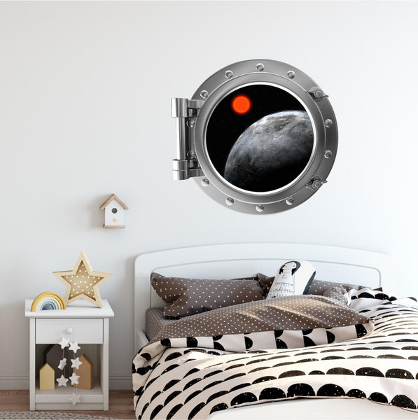 PortScape Gliese 581 | Space Porthole Window Wall Decal