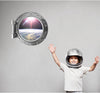 PortScape Orbiting Earth 1 | Space Porthole Window Wall Decal