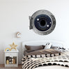 PortScape Black Hole | Space Porthole Window Wall Decal