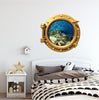 PortScape Coral Reef 1 | Ocean Porthole Window Wall Decal