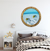 PortScape Shallow Water 2 | Ocean Porthole Window Wall Decal
