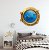 PortScape Devil Rays | Ocean Porthole Window Wall Decal