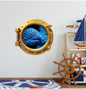 PortScape Electric Eel 1 | Ocean Porthole Window Wall Decal