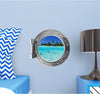 PortScape Shallow Water | Ocean Porthole Window Wall Decal