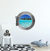 PortScape Shallow Water | Ocean Porthole Window Wall Decal